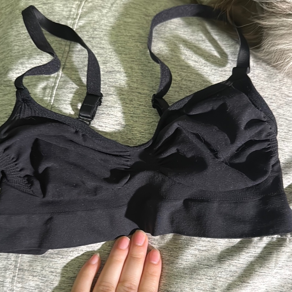 Black Wireless Comfort Bra